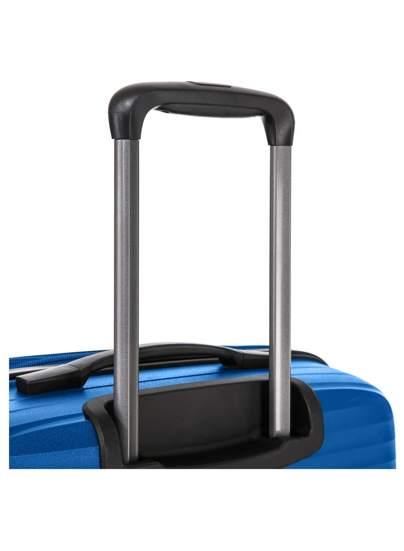 Cabinpro 20 Light Weight PP Fashion Trolley Luggage Expandable Hard Case Carry on Suitcase with Safe Zipper and 4 Quite 360° Double Spinner Wheels CP002 Sapphire Blue  | Best Price UAE